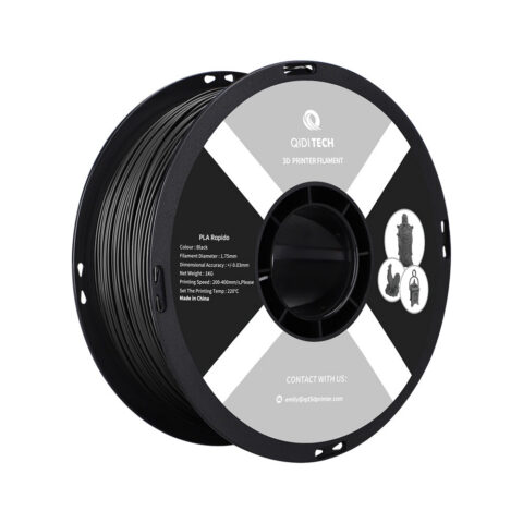 Filament QIDI PLA Rapido 1,75 mm 1 kg - Czarny