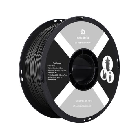 Filament QIDI PLA Rapido 1,75 mm 1 kg - Czarny