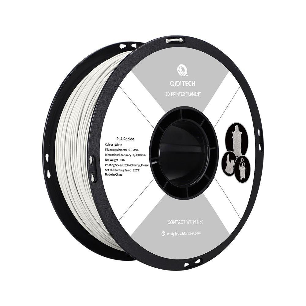 Filament QIDI PLA Rapido 1,75 mm 1 kg - Biały