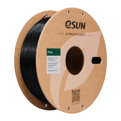 Filament eSUN PLA+ 1,75 mm 1 kg szpula papierowa - Czarny