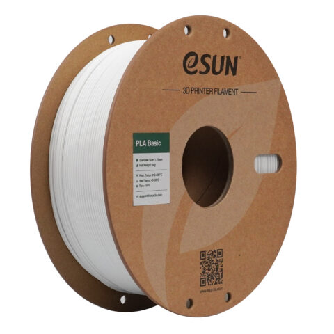 Filament eSUN PLA Basic 1,75 mm 1 kg szpula papierowa - Biały