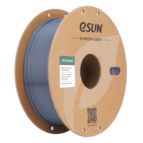 Filament eSUN PETG Basic 1,75 mm 1 kg szpula papierowa - Szary