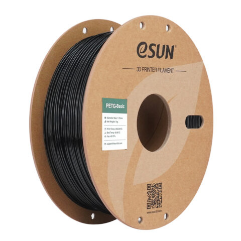 Filament eSUN PETG Basic 1,75 mm 1 kg szpula papierowa - Czarny
