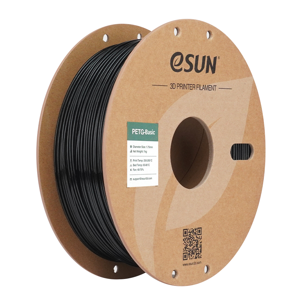 Filament eSUN PETG Basic 1,75 mm 1 kg szpula papierowa - Czarny