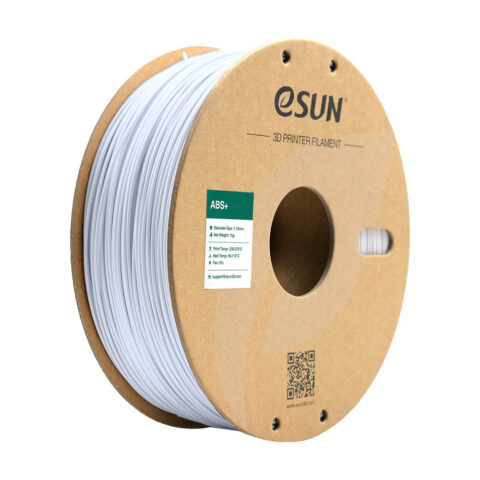 Filament eSUN ABS+ 1,75 mm 1 kg szpula papierowa - Zimna biel