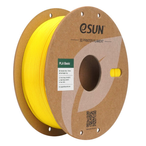 Filament eSUN PLA Basic 1,75 mm 1 kg szpula papierowa - Żółty