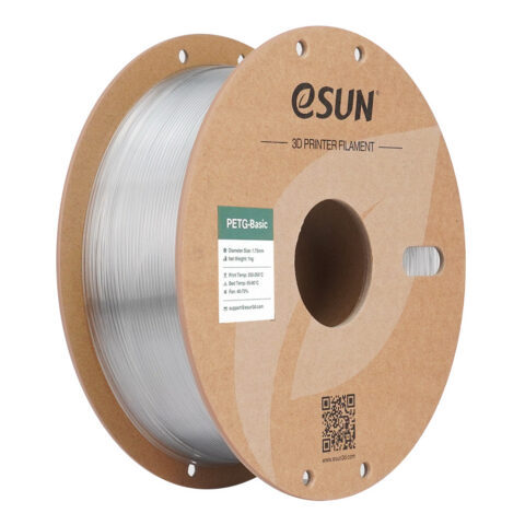 Filament eSUN PETG Basic 1,75 mm 1 kg szpula papierowa - Transparentny