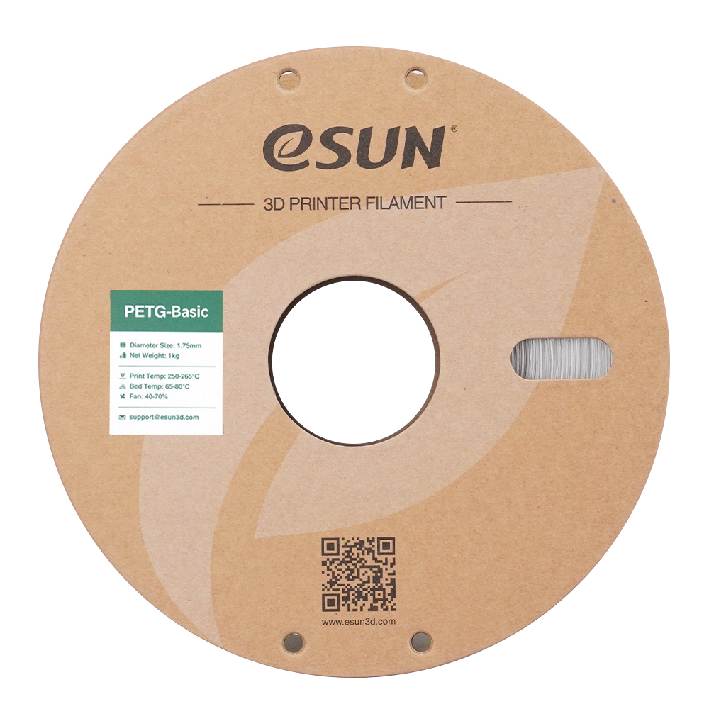 Filament eSUN PETG Basic 1,75 mm 1 kg szpula papierowa - Transparentny - obrazek 2