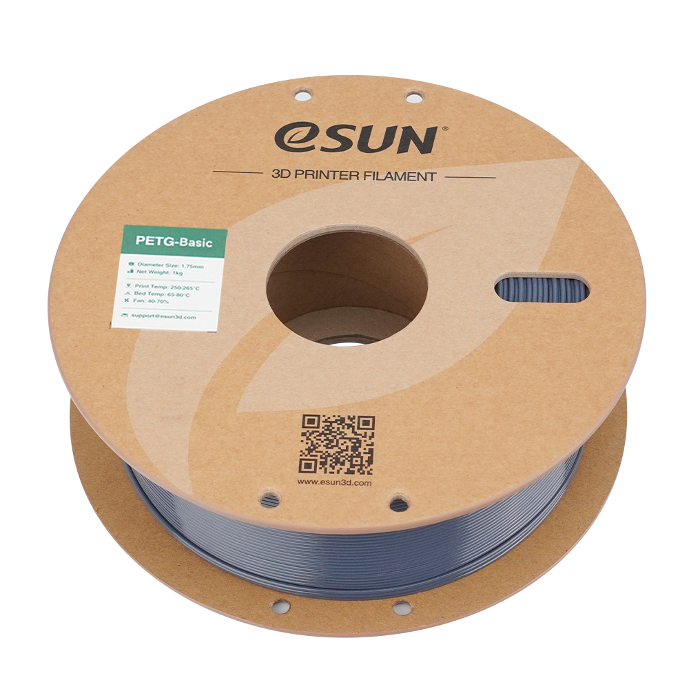 Filament eSUN PETG Basic 1,75 mm 1 kg szpula papierowa - Szary - obrazek 4
