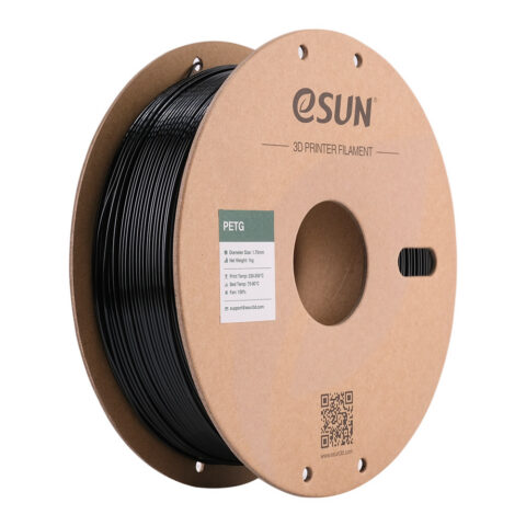 Filament eSUN PETG 1,75 mm 1 kg szpula papierowa - Czarny
