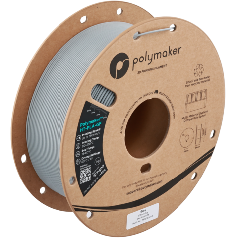 Filament Polymaker HT-PLA-GF 1,75 mm 1 kg - Grey (szary)