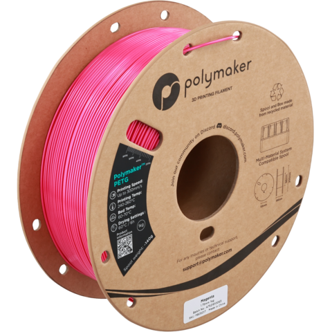 Filament Polymaker PETG 1,75 mm 1 kg - Magenta (purpurowy)