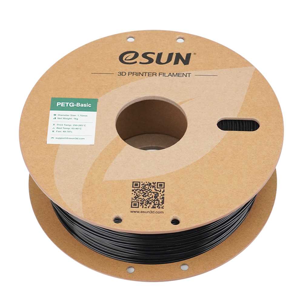 Filament eSUN PETG Basic 1,75 mm 1 kg szpula papierowa - Czarny - obrazek 4