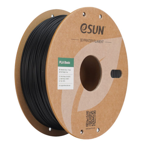 Filament eSUN PLA Basic 1,75 mm 1 kg szpula papierowa - Czarny