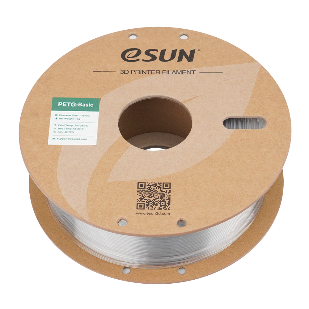 Filament eSUN PETG Basic 1,75 mm 1 kg szpula papierowa - Transparentny - obrazek 4