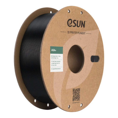 Filament eSUN ASA+ 1,75 mm 1 kg szpula papierowa - Czarny