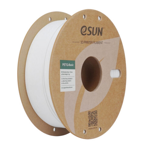 Filament eSUN PETG Basic 1,75 mm 1 kg szpula papierowa - Biały