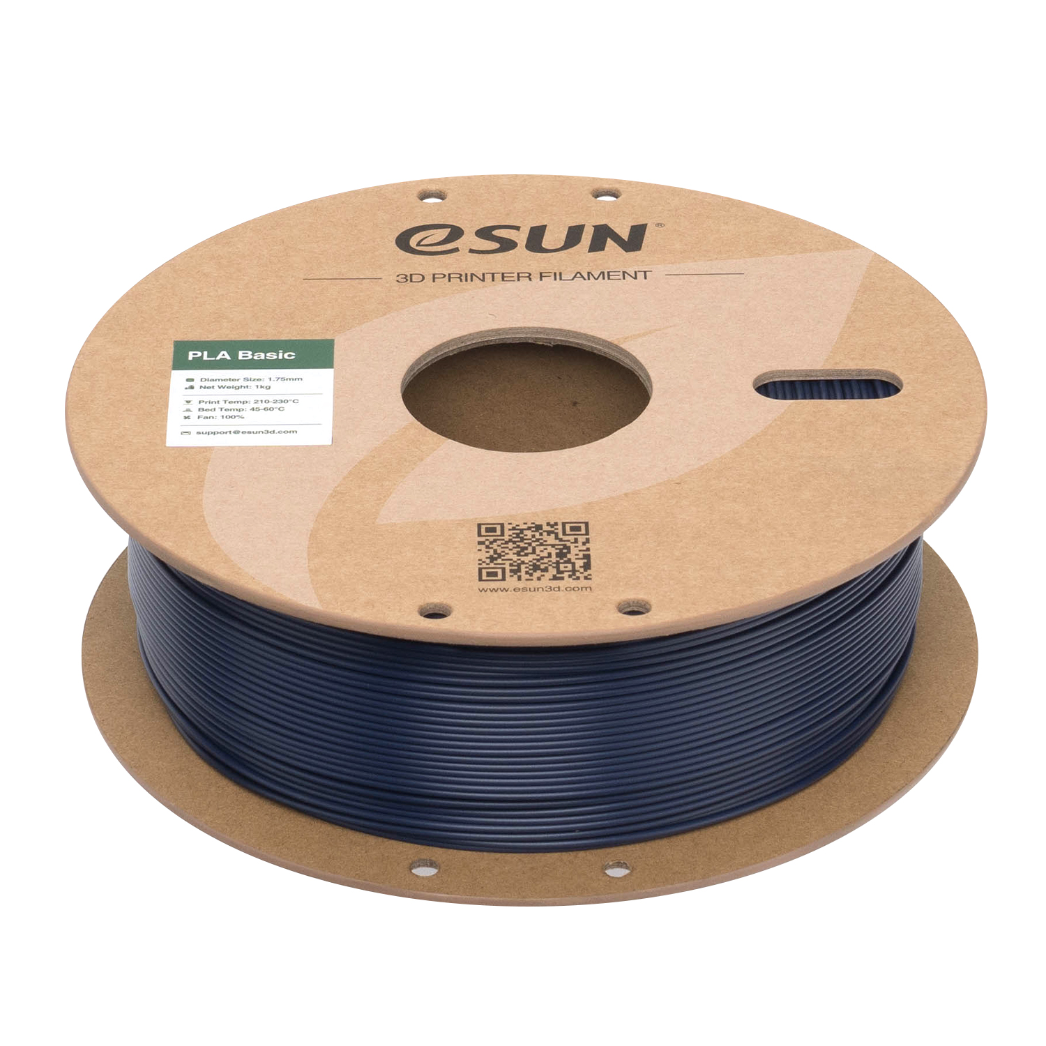 Filament eSUN PLA Basic 1,75 mm 1 kg szpula papierowa - Ciemnoniebieski - obrazek 4