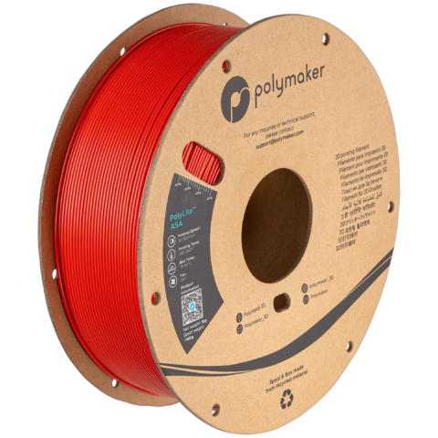 Filament Polymaker ASA 1,75 mm 1 kg - Red (czerwony)